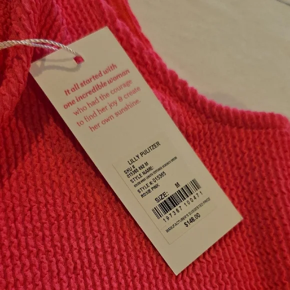 Lilly Pulitzer Vibrant Pink V-Neck Midi Dress - Picture 5 of 11